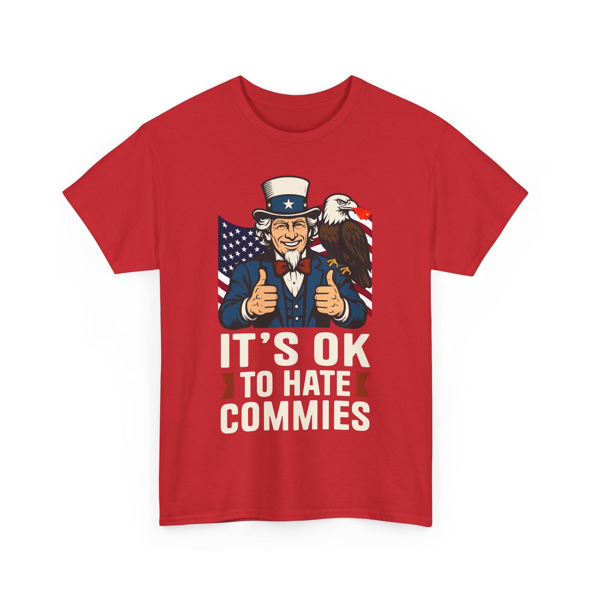 'It's OK to Hate Commies' -Patriotic shirt- Ideal for Freedom Lovers & Political Debates