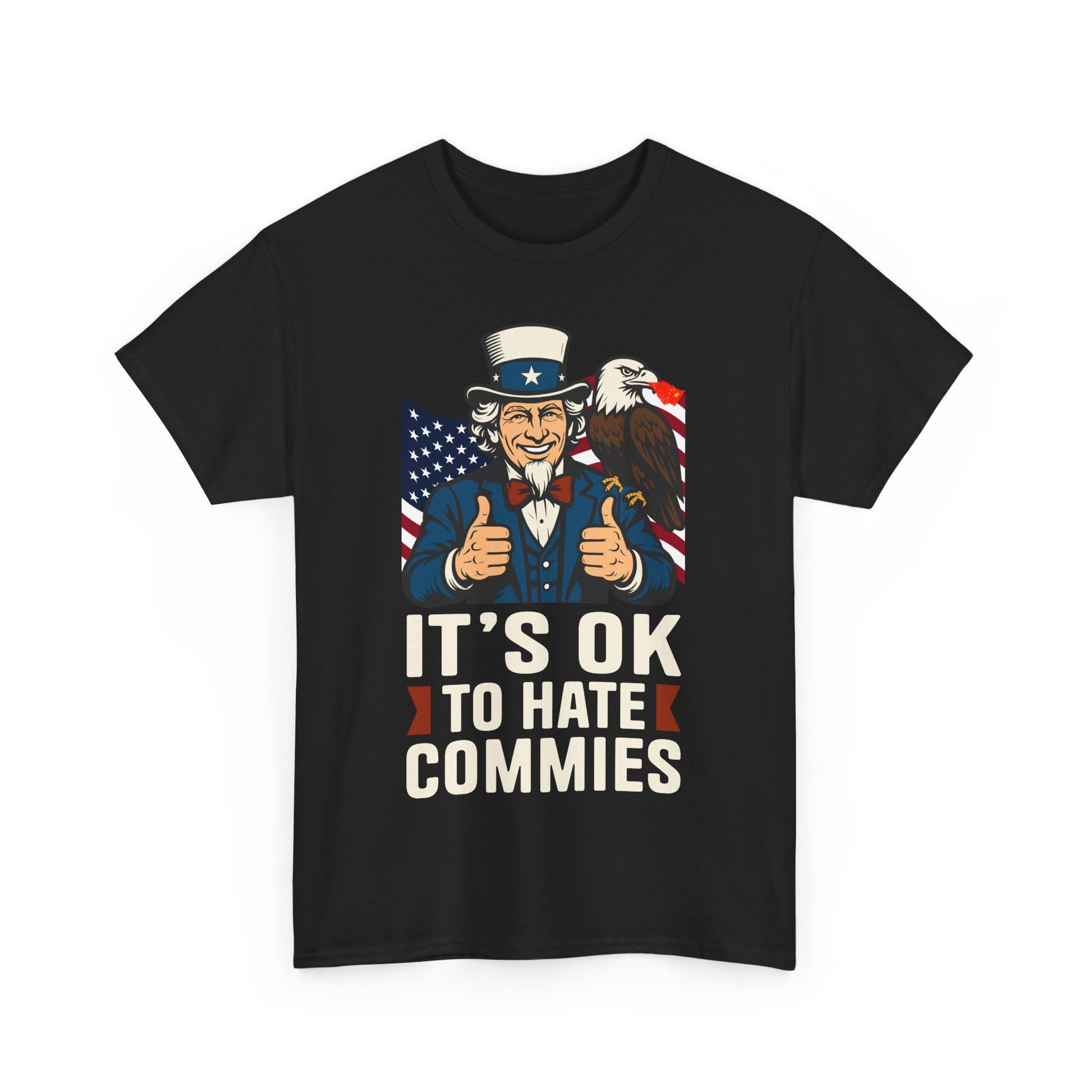 'It's OK to Hate Commies' -Patriotic shirt- Ideal for Freedom Lovers & Political Debates