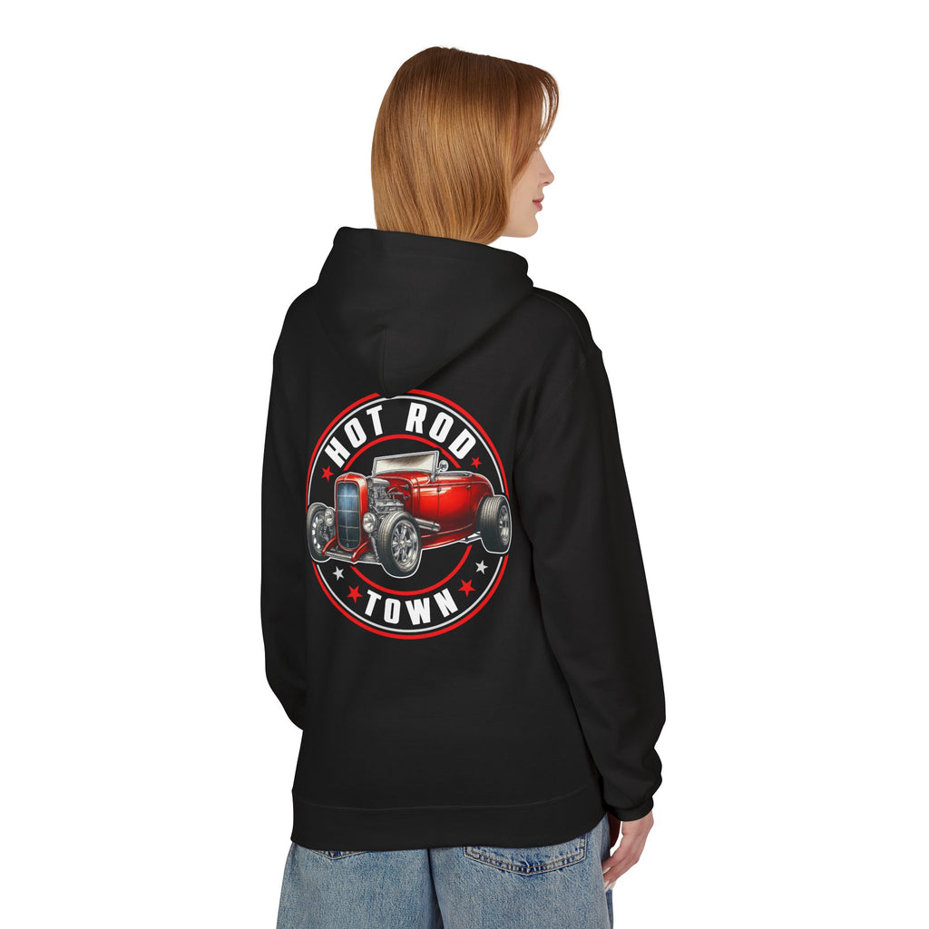 Hot Rod Town logo vintage soft fleece hoodie