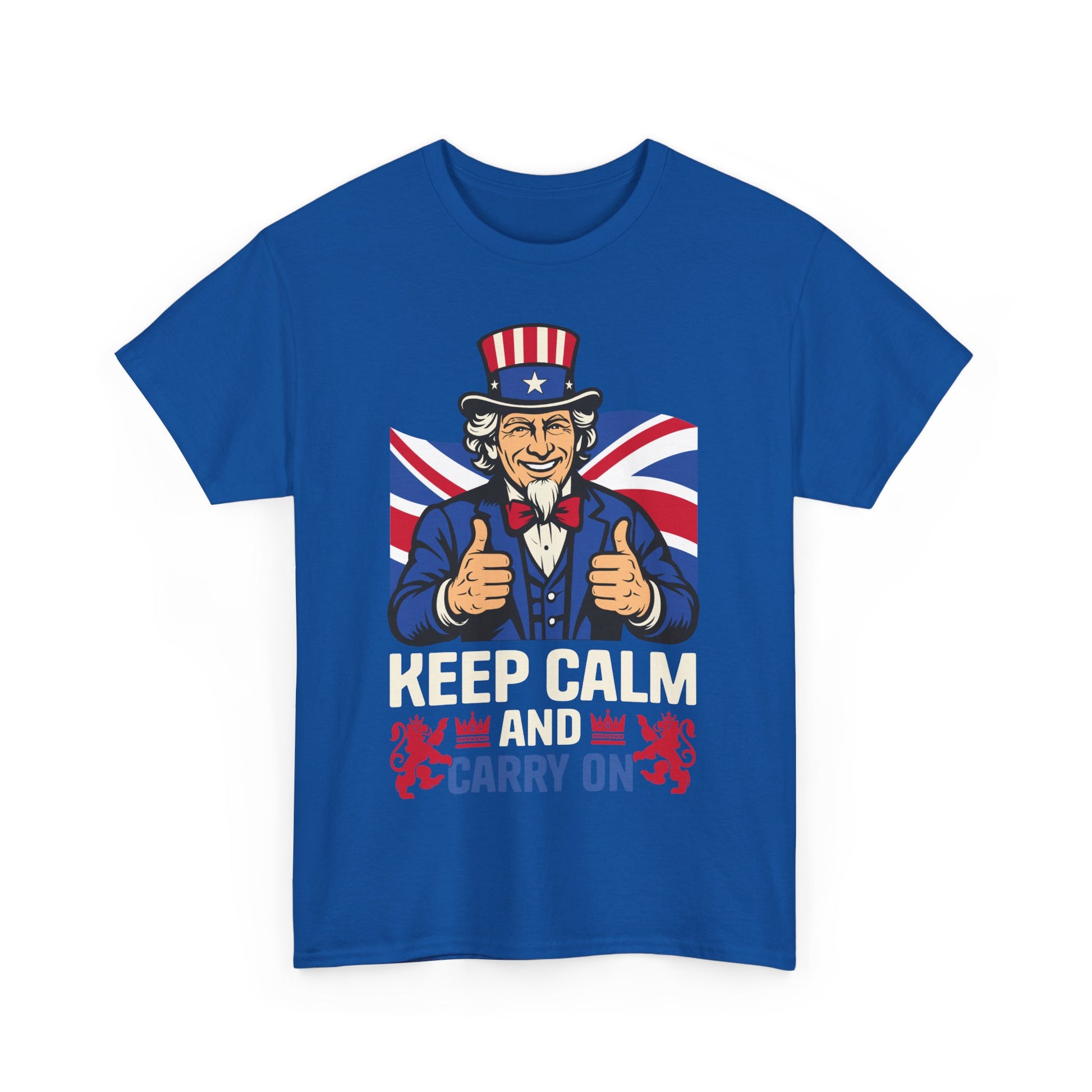 Keep Calm and carry on Unisex Heavy Cotton Tee
