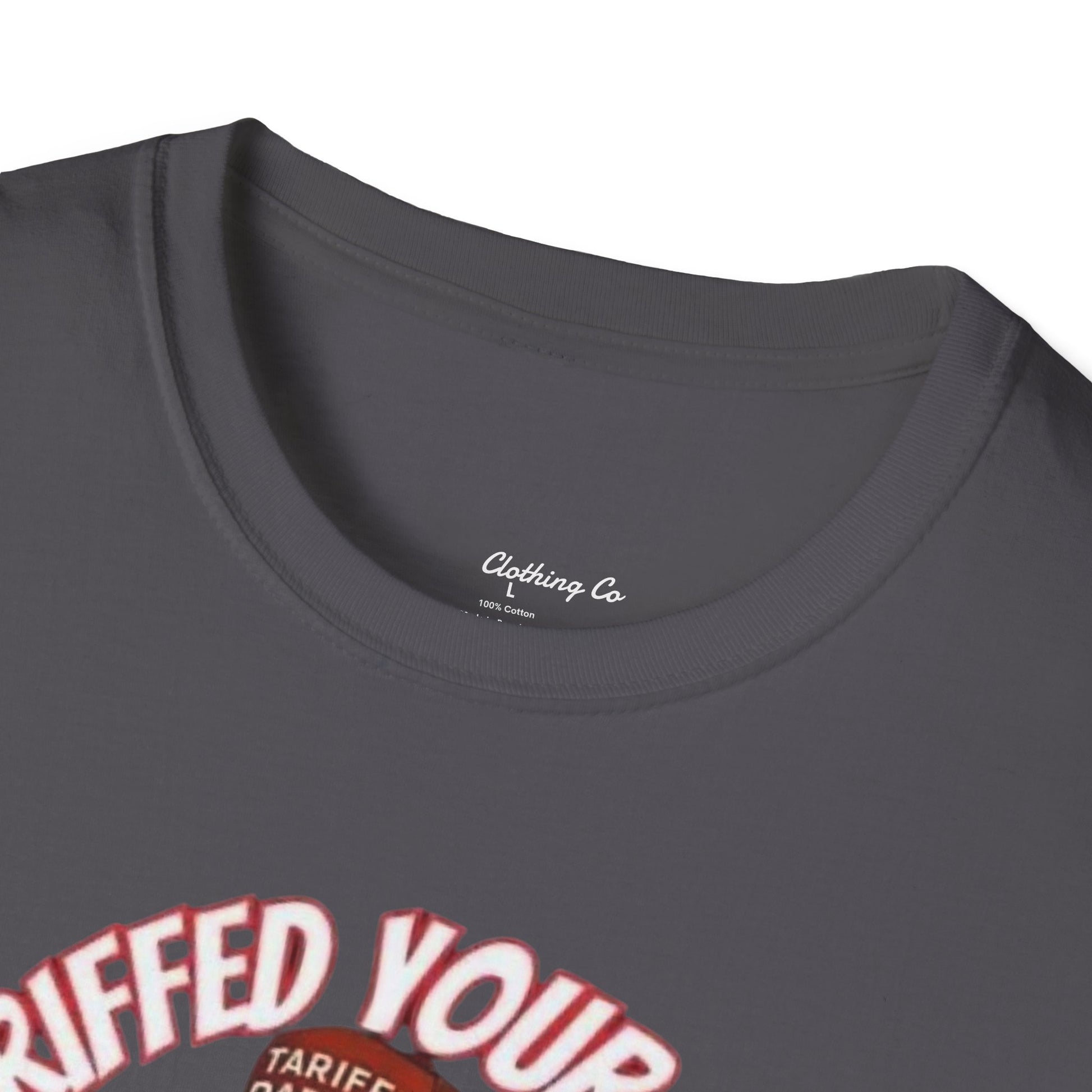 Funny Unisex Softstyle T-Shirt - Tariffed Your Mom Last Night, Humorous Tee, Perfect Gift for Friends, Casual Wear, Great for Parties