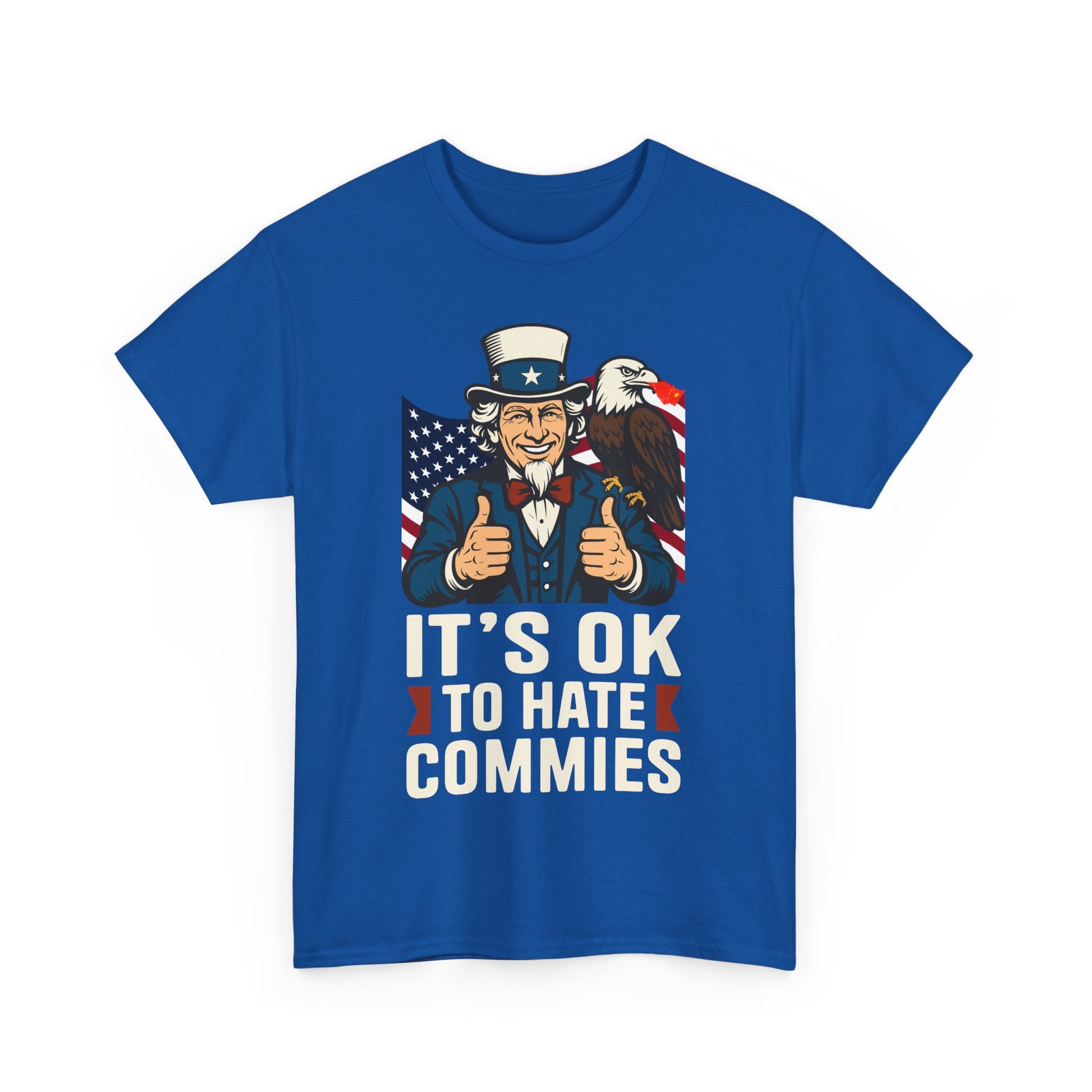 'It's OK to Hate Commies' -Patriotic shirt- Ideal for Freedom Lovers & Political Debates